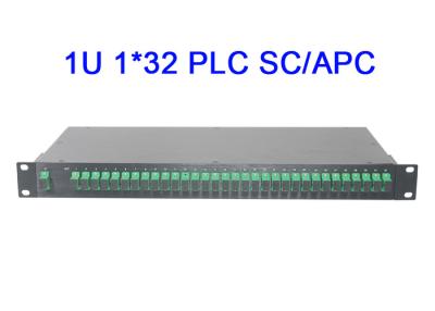 China 1U 1x32 Fiber Optical PLC Splitter Module Rack Mount Digital Low insertion loss for sale