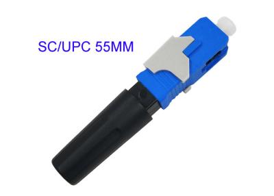 China Tipo reto rápido da perda de inserção 50cm do conector 0.3dB da fibra ótica rápida de SC/UPC à venda