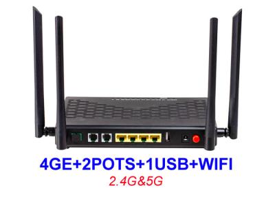 China Doppelband-Töpfe WIFI 2.4G 5G 1 USB EPON XPON ONU KEXINT Ftth ONU Ausrüstungs-HGU 4GE 2 zu verkaufen