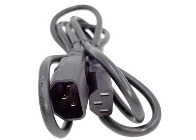 China C13 C14 Power Cord Copper Lan Cable 1.5m Black 18AWG C19 C20 PDU IEC320 Certified for sale
