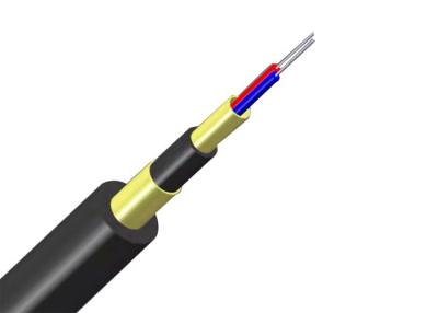 China Outdoor 2core Fiber Optic Armoured Cable G657A2 Mini ADSS Power cable Aramid yarn for sale