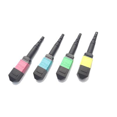 China El SM milímetro OM3 OM4 MTP MPO remienda los conectores de la fibra óptica del IEC 60874-7 Mpo del cordón en venta
