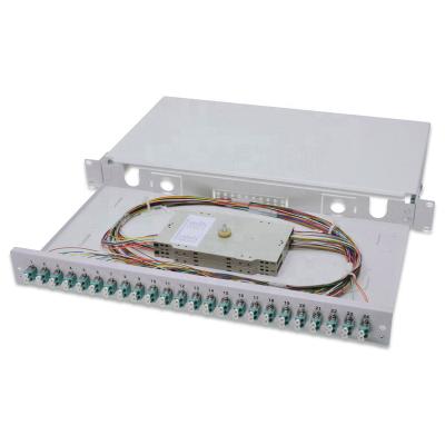 China Rack Mount Splicing Termination Box FTTH 24-48C SC FC ST LC ODF 48C for sale
