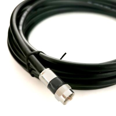 Chine Câble coaxial F de télévision en circuit fermé RG6 - type blanc ou noir d'OEM de connecteur à vendre