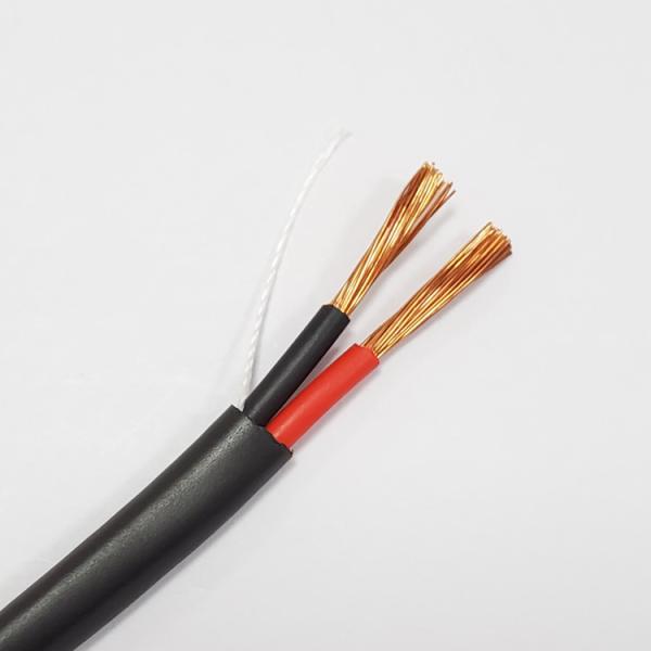 Quality 2C 14AWG stranded oxygen free copper conductor unshielded CL2R or CL3R black flexible riser Audio cable speaker wire for sale