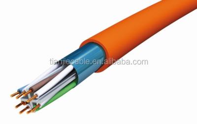 China 24AWG Cat6 F-UTP 4 pares de cable de comunicación trenzado de núcleo múltiple de cobre desnudo sólido 305m en venta
