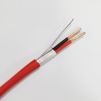 China FPLP CMP Cable Shielded Solid / Stranded Bare Copper 2 Core Security Fire Alarm Cable for sale