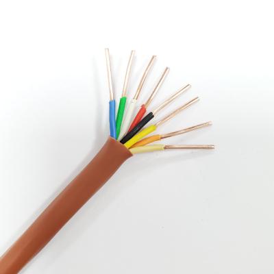 China 18AWG 2-12Cores CMP Rated Cable VT Thermostat Wire Soild Copper PVC  Jacket Low Voltage for sale