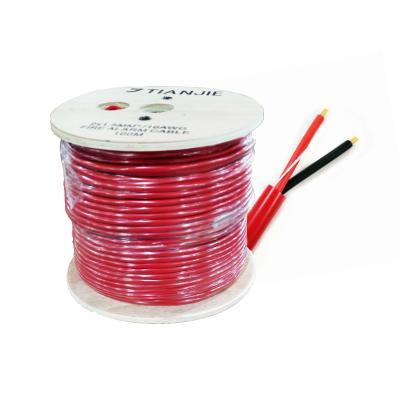 China Cable de alarma contra incendios rojo sin blindaje 12/14/16/18/22 AWG Cobre desnudo o estañado sólido en venta