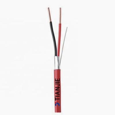 China Shielded Solid Copper 12/14/16/18AWG 2 Core Red  Alarm System Cable for sale