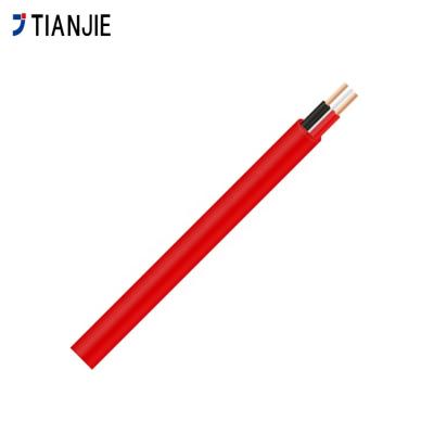China Unshielded Red PVC Twisted Pair Fire Alarm Wire Solid Copper Conductor for sale