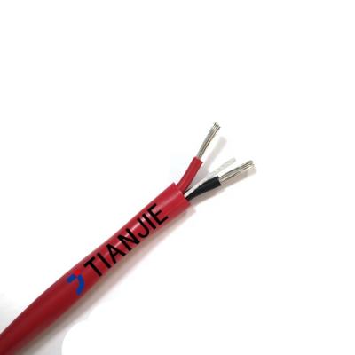 China Cable de sistema contra incendios de cobre estañado trenzado estándar PVC rojo sin blindaje en venta
