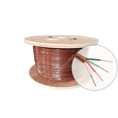 China TIANJIE - UL/ETL CM/CL2 18AWG/3C TSTAT HVAC THERMOSTAT SYSTEM CONTROL CABLE Brown - Solid Copper 18 Gauge 3 Conductor wire for sale