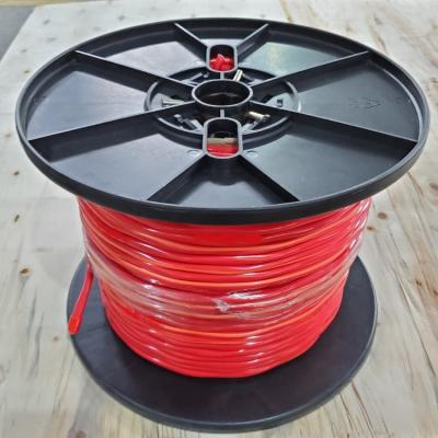 China PVC Twisted Pair Solid Copper Control Cable Shielded Red UL FPLR 2C 16AWG for sale