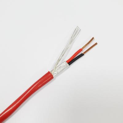 China Cable de control de cobre blindado 10AWG UL FPLR 2C Rojo para industria o construcción en venta