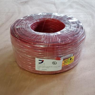 China OEM UL FPLR 2C 10AWG Cable de control de cobre sólido Rojo sin blindaje en venta