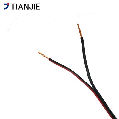 China Fio de alto-falante de LED de 2 núcleos 22awg vermelho e preto cabo de alto-falante plano à venda