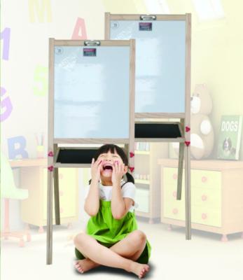 China Creative Folding Magnetic Whiteboard With Wooden Frame Fashionable Style for sale