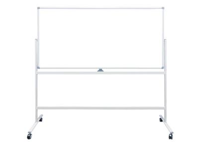 China 360 Degree Mobile Magnetic Whiteboard With Wheels No Chromatic Aberration for sale