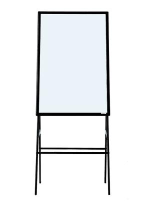 China Classroom Mobile Reversible Magnetic Whiteboard Frosted Aluminium Frame for sale