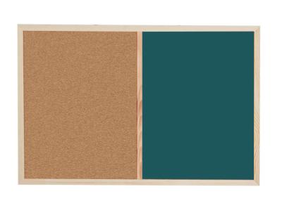 China Wood Framed Combination Cork Board Customized Color Eco - Friendly for sale