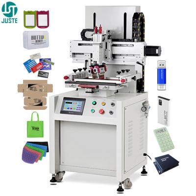 China Pneumatic Silk Screen Printing Machine Servo Serigraphic Print Kit Flatbed Press Screen Printers For Battery Lighter for sale