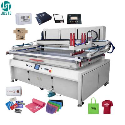 Китай Полуавтоматический плоский экрановый принтер Автоматический печатный стол Движущаяся плоская шелковая экрановая печатная машина для плоских предметов продается