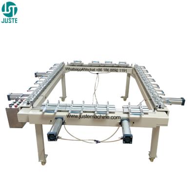 China Auto screen stretcher adjustable pneumatic silk screen printing mesh small pulling stretching machine For canvas t-shirt for sale