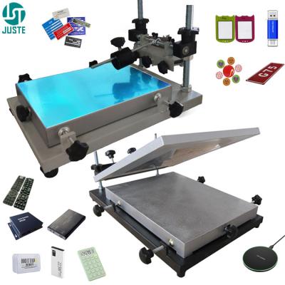 China Impresora de pantalla serigráfica manual de plano industrial económica máquina de impresión de pantalla de seda para tejido de juguete de bandera en venta