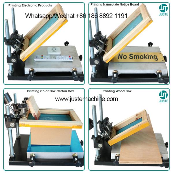 Quality Manual Flat bed Silk Screen Printing Machine Price 1 Station Micro Registration for sale