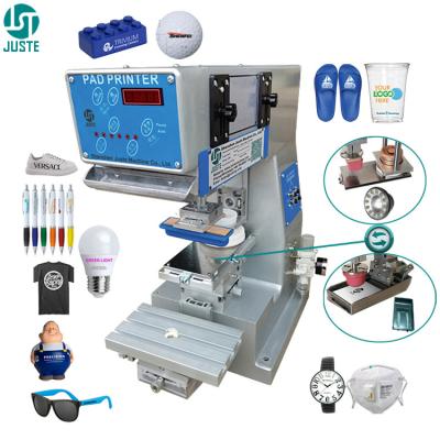 China Dongguan Single Colour Desktop Pad Printer Round Metal Tray Wide Consumables Pad Printing Machine For Medical Tube USB for sale