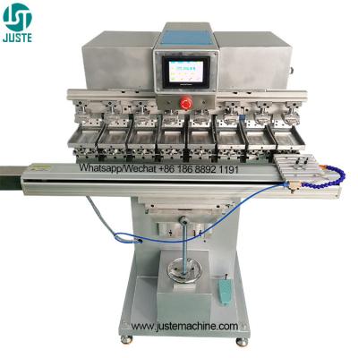 China Multi 8 Color Pad Printing Machine Closure Rotary Cap Automatic Automation San Pad Printer For Measuri Slippers for sale