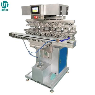 China 8 Color Pad Printing Machine Small Model Soft Pad Printer With Plastic Spare Controller Parts Materials Doctor Blade à venda