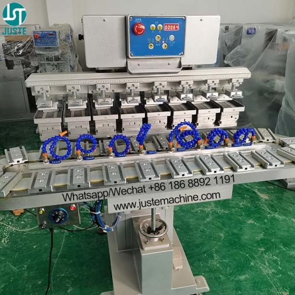 Quality Cheap Conveyor Pad Printer 8 Color Roller Robot Automatic Pad Printing Machine for sale