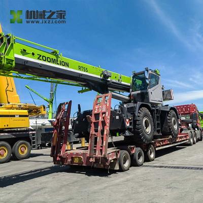 China Zoomlion Second Hand Truck Cranes Zoomlion RT55-1 Used Truck Mobile Crane for sale