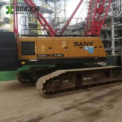 China Grúa sobre orugas Sany usada SCC850A, grúa sobre orugas de segunda mano de 85 toneladas en venta