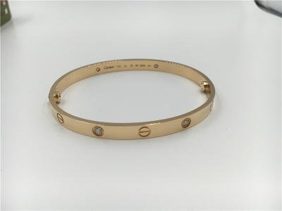 Chine Bracelet de luxe de bijoux d'or de 4 diamants dans la référence B6035917 d'or jaune à vendre