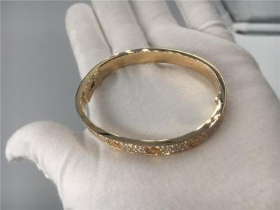 China Bracelete do ouro, bracelete Rose Gold With 204 brilhante - diamantes cortados à venda