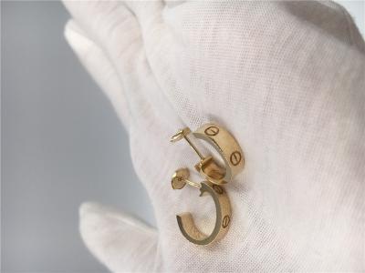China Ningún oro amarillo de Diamond Luxury Gold Jewelry Earrings B8023900 18K en venta