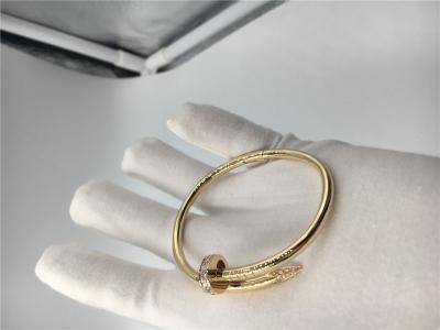 Κίνα 18K κίτρινο χρυσό βραχιόλι B6048617 των Η.Ε Clou Juste κοσμήματος με τα διαμάντια προς πώληση