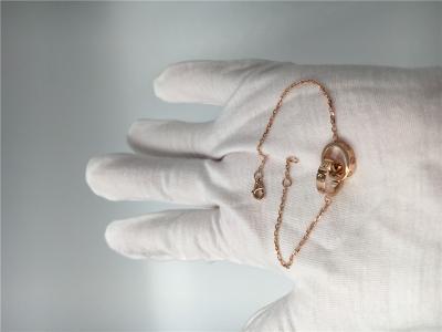 中国 B6027000ハンドメイドの贅沢な金の宝石類18Kローズの金愛ブレスレット 販売のため