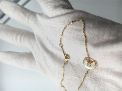 中国 XSモデル贅沢な金の宝石類のAmuletteのブレスレットは華麗のと-切られたダイヤモンド置いた 販売のため