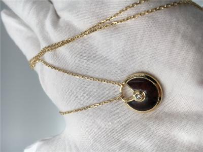 China colgante del collar de 18K Rose Gold Luxury Gold Jewelry 0,09 quilates de diamante en venta