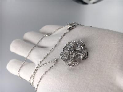China Ouro branco luxuoso da joia 18K da joia da colar ideal das divas com diamantes nenhuma pedra preciosa à venda