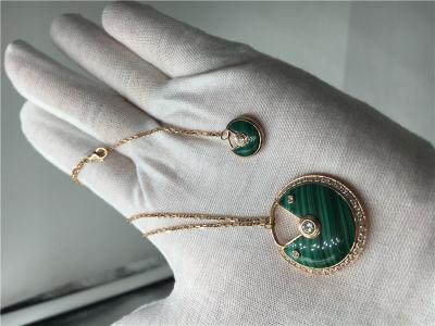 Chine Collier fait sur commande à extrémité élevé d'Amulette De de bijoux de malachite pour des femmes à vendre