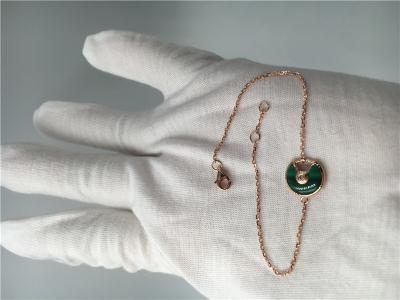 China Amulette Necklace, corrente da colar do ouro com diamante/pedra preciosa à venda