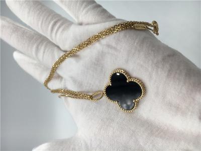 China Collar largo de Alhambra del vintage del estilo 18K de la joyería de lujo del oro para la novia en venta