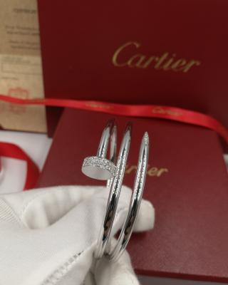 China 18k White Gold High End Custom Jewelry  Juste Un Clou Bracelet With Diamonds for sale