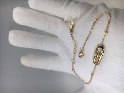 China No Gemstone 	Paris Jewelry 18k Gold Necklace Womens With VVS Diamonds for sale
