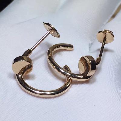 Chine Boucles d'oreille à extrémité élevé de clou, Juste Un Clou Earrings 18K Rose Gold à vendre